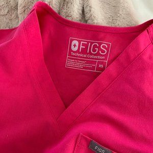 Hot Pink Figs Catarina Scrub Top